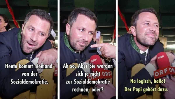 Nicht mehr nüchtern? - „Papi“: Tirols SPÖ-Chef mit skurrilem ORF-Auftritt