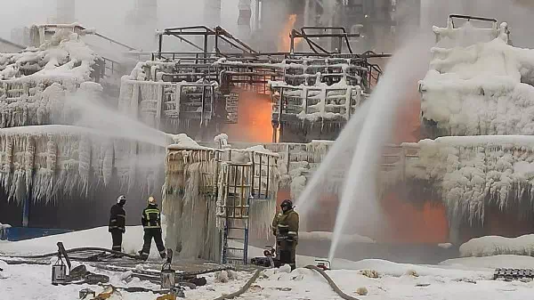 Drohnenangriff - Kreml beklagt „Terrorattacke“ auf Gasterminal