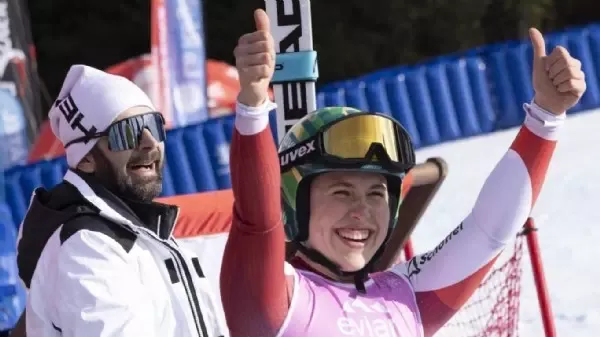 Heute wartet Super-G - Speed-Prinzessin konnte Gold mit dem Papa feiern
