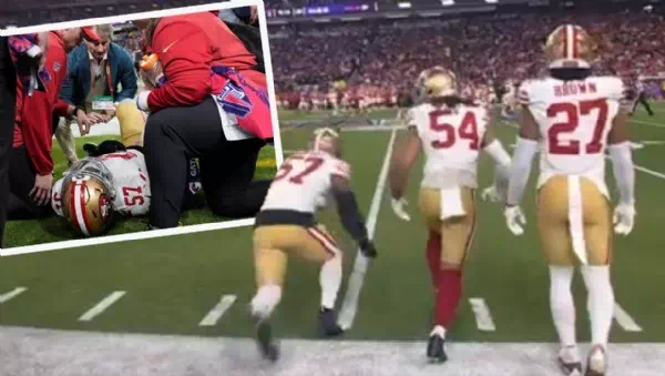 Auf Krücken aus Arena - Super-Bowl-Drama: Bei Einwechslung schwer verletzt