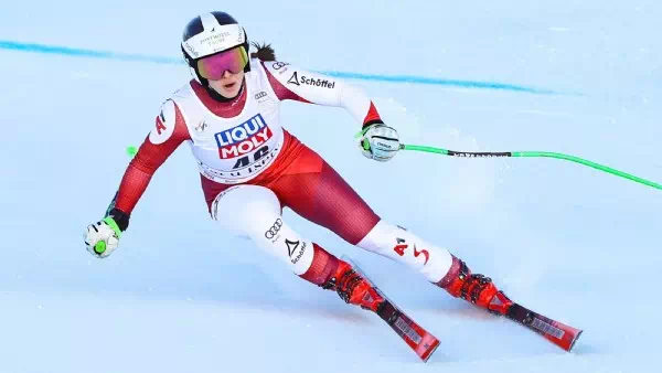 Nicht einzuholen - Emily Schöpf ist die Beste in der EC-Abfahrt
