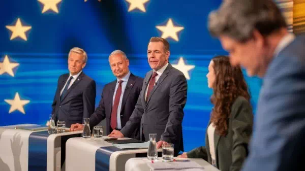 Von Gegnern zerpflückt - EU-Wahldebatte: Vilimsky empört mit Ukraine-Sager