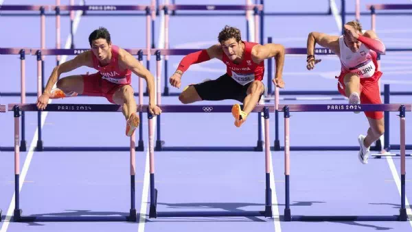Olympia: 110 m Hürden  - Enzo Diessl scheidet im Hoffnungslauf aus