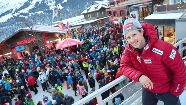 Raschner topmotiviert - Mit einer breiten Brust im Stangenwald von Wengen