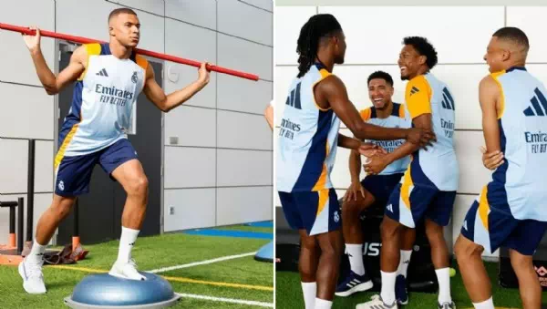 Erstes Training - Mbappe legt bei Real los – und scherzt mit Alaba