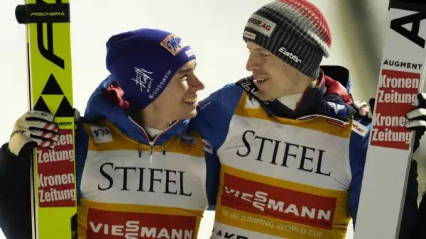 Skispringen   - Lake Placid: Kraft/Hayböck holen Super-Team-Bewerb