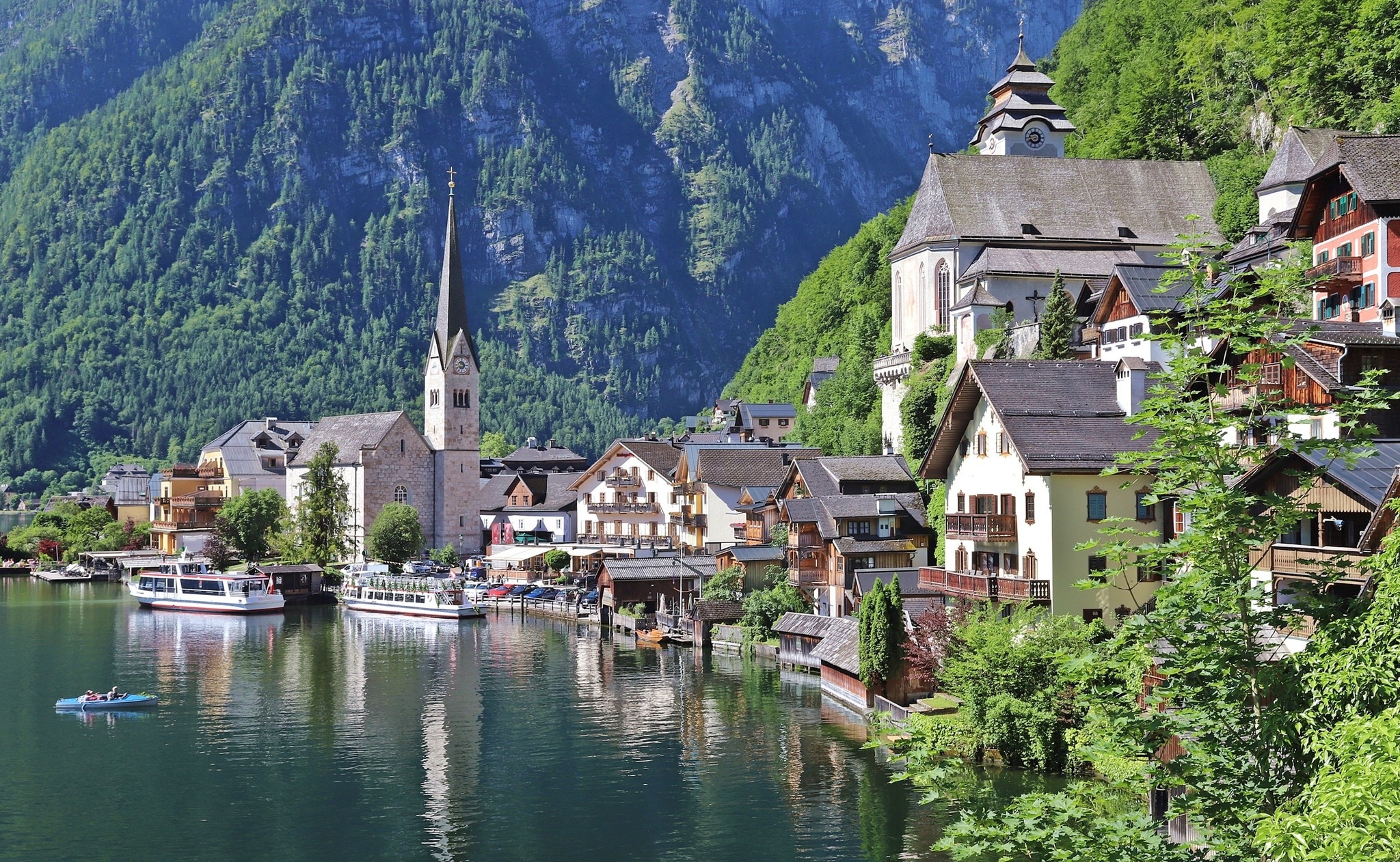 Tourismus trotz Reiseeinschränkungen in Hallstatt