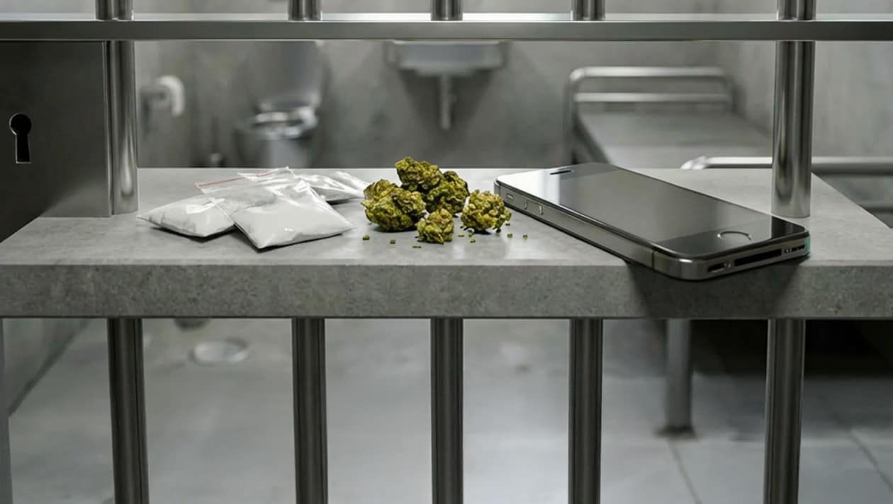 Alarm in Gefängnissen: Drogen- und Handyschmuggel!