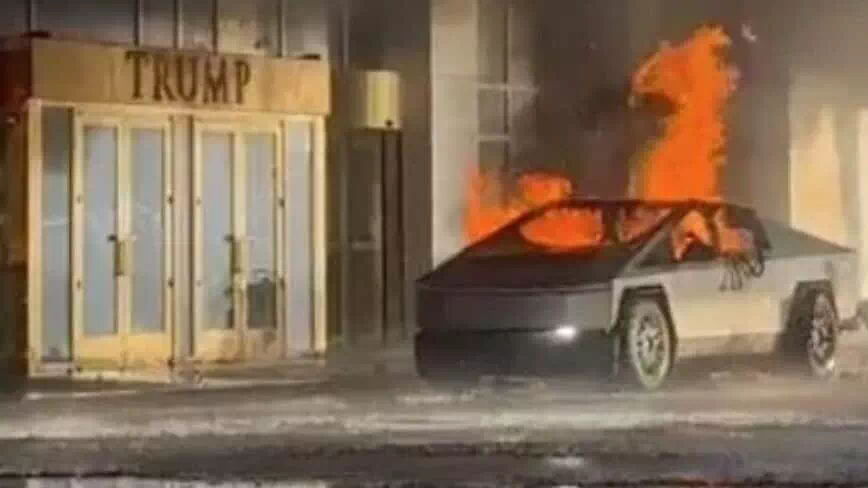 Tesla-Cybertruck explodiert in Las Vegas: 1 Tote, 7 Verletzte