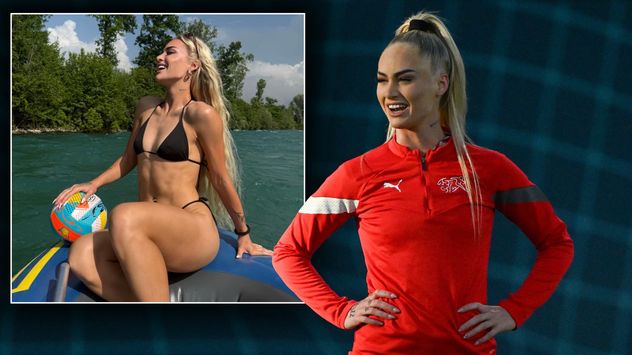 Alisha Lehmann trägt olympisches Feuer in Italien!