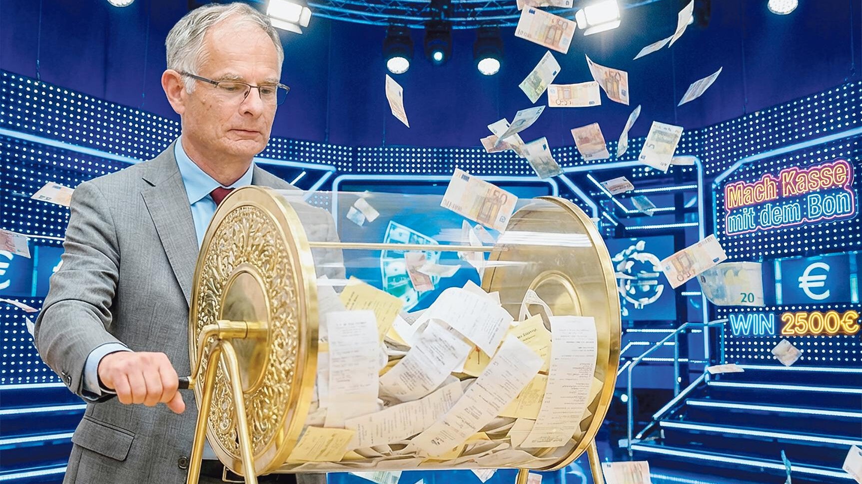 „Beleglotterie: 2500 Euro für Kassenzettel!“