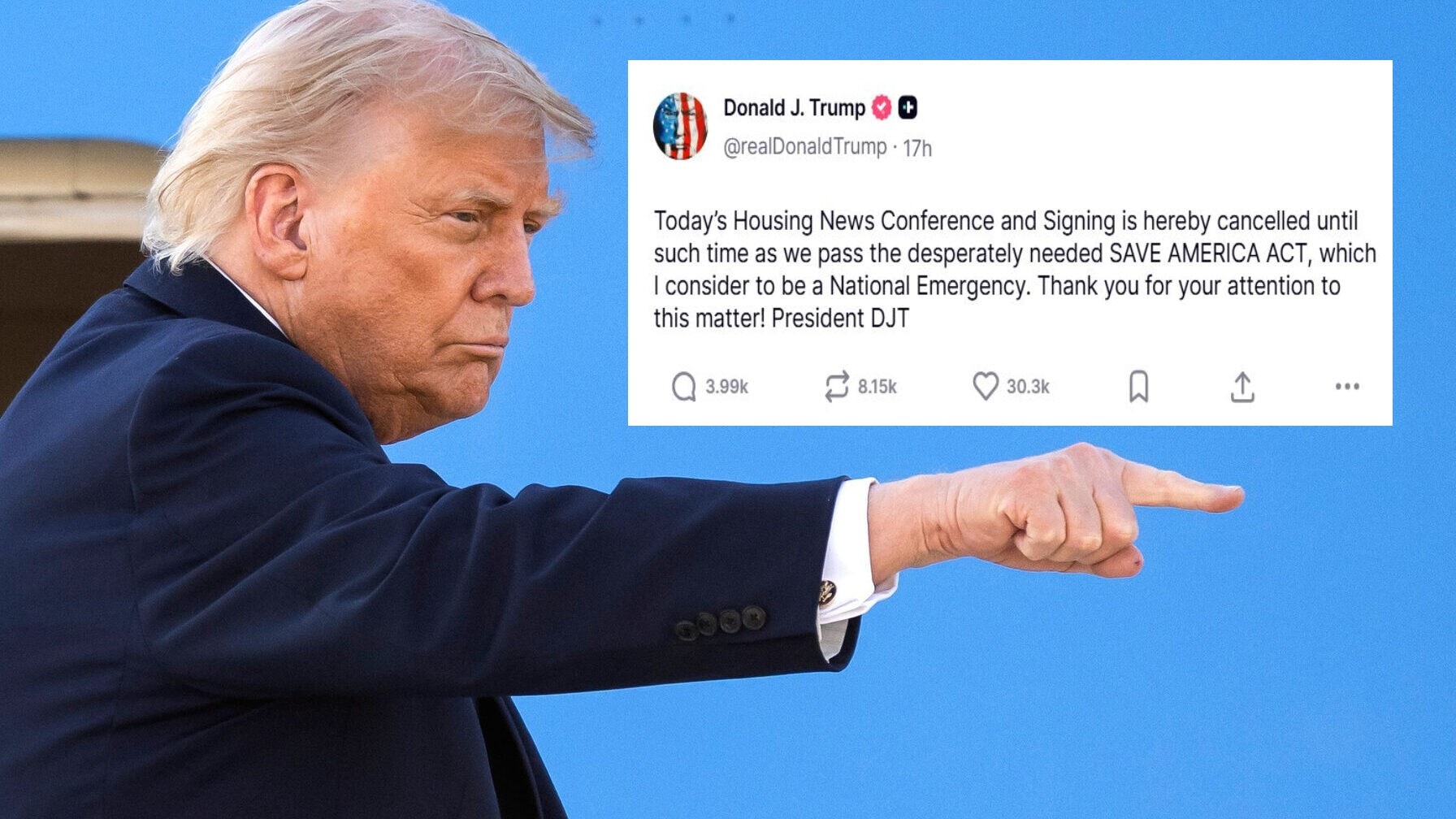 Trump provoziert Machtkampf mit eigener Partei