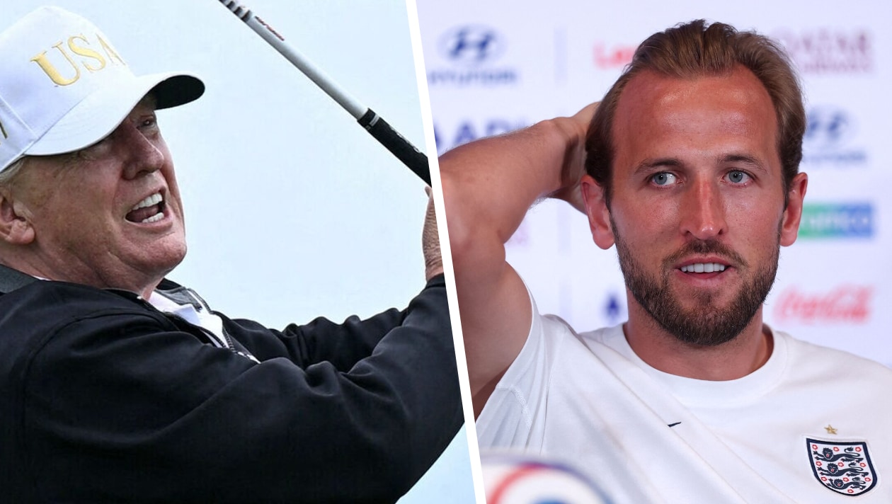 Harry Kane spielt Golf mit Donald Trump!