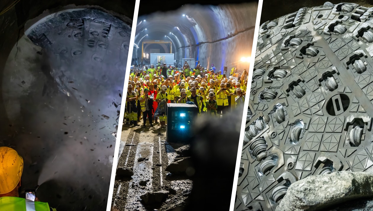 Tunnelbohrmaschine „Wilma“ erreicht ihr Ziel!