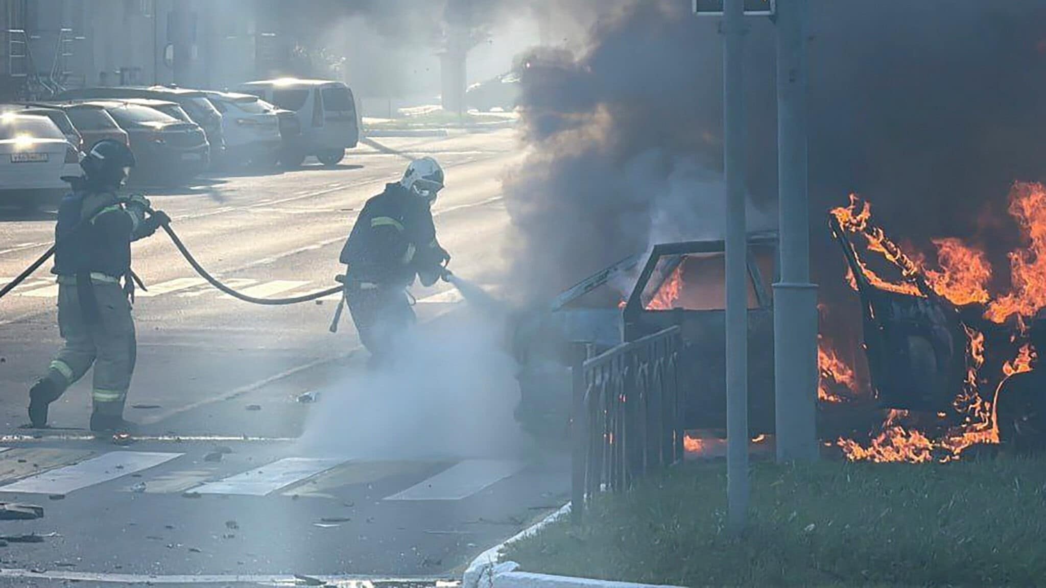 Belgorod: Mögliche fehlgeleitete Gleitbombe eingeschlagen
